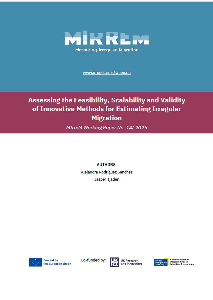 Assessing the Feasibility, Scalability and Validity of Innovative Methods for Estimating Irregular Migration
